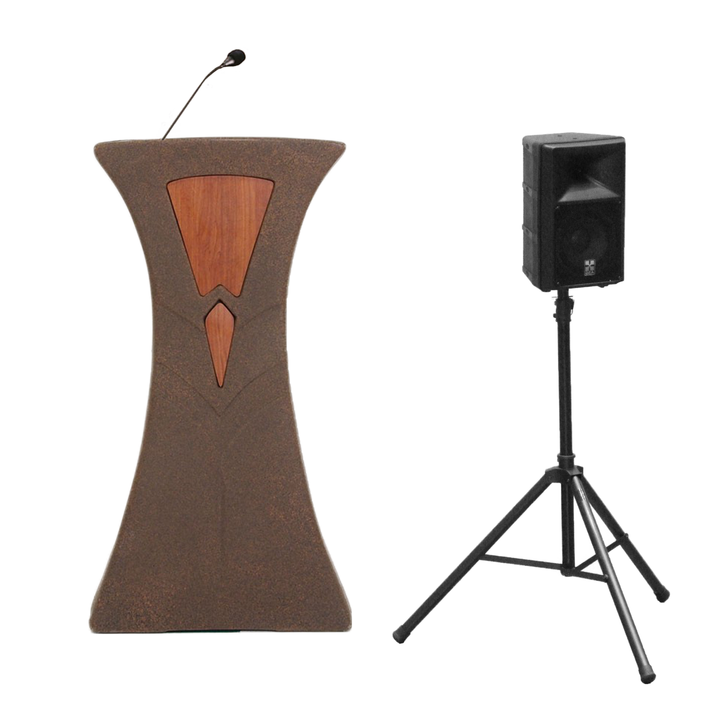 *Traveler Podium with Gooseneck Microphone and 10" speakers