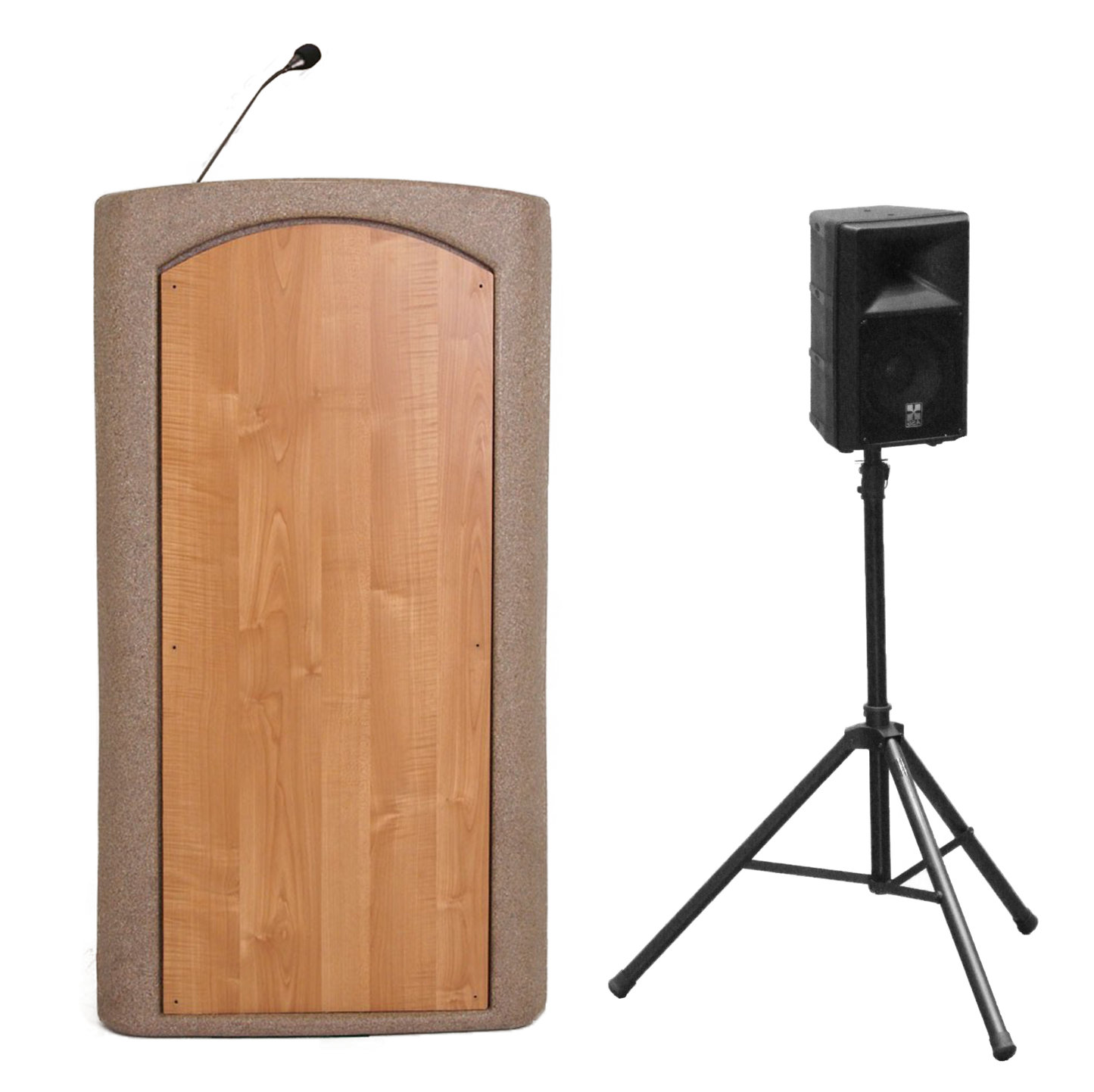 Presenter Lecterns and Podiums with External Speaker
