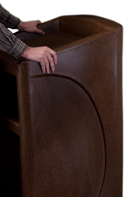 Accent Classic Integrator Vertical Logo Lectern Podium, Black - Dan James Original