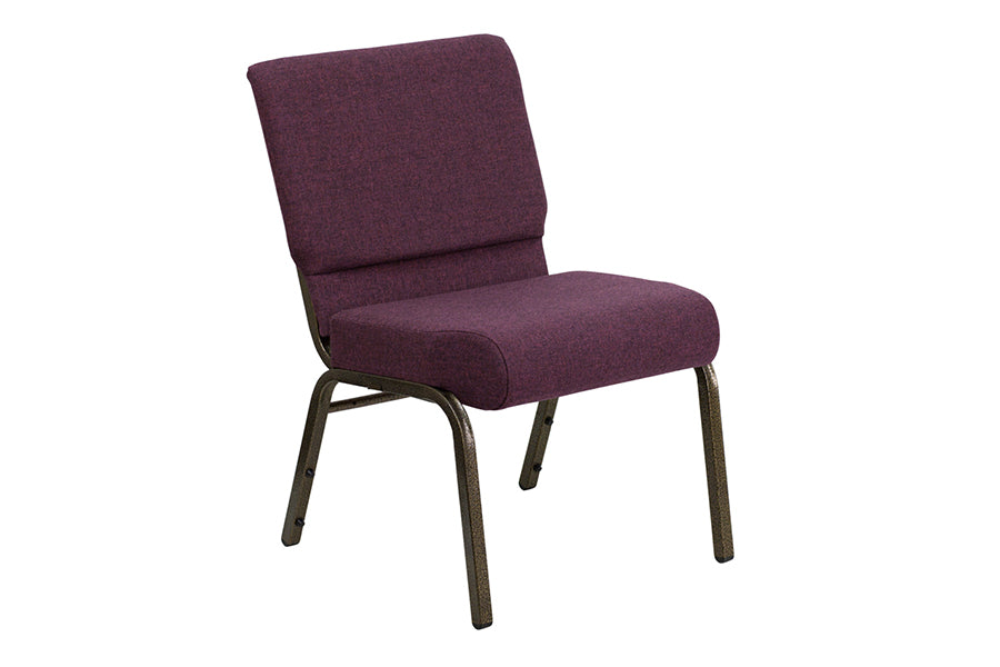 HERCULES Series 21'' Extra Wide Plum Fabric Chair