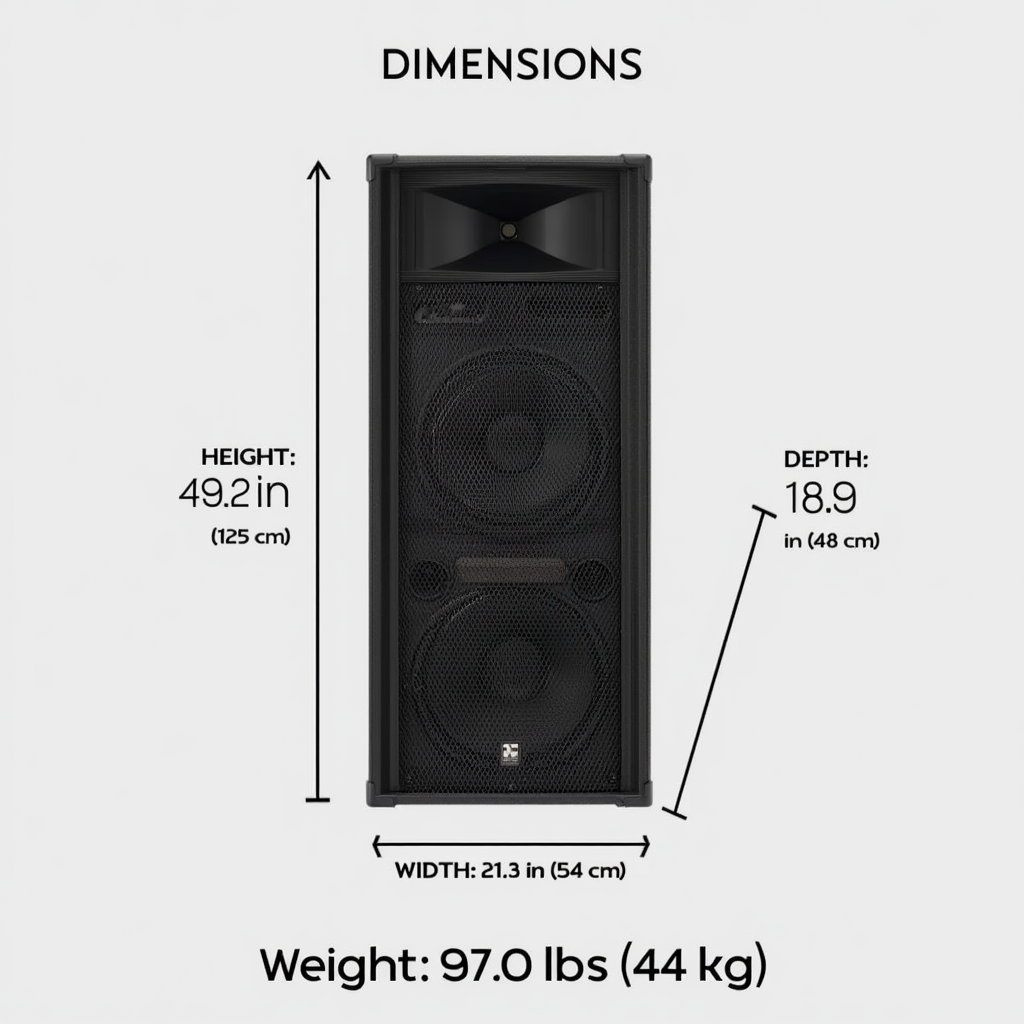 ASG Dual 15" Powered Speaker (High Output Series)