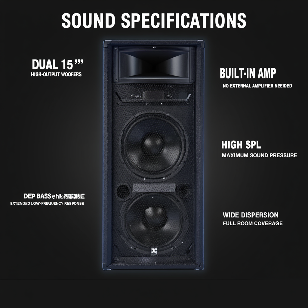 ASG Dual 15" Powered Speaker (High Output Series)