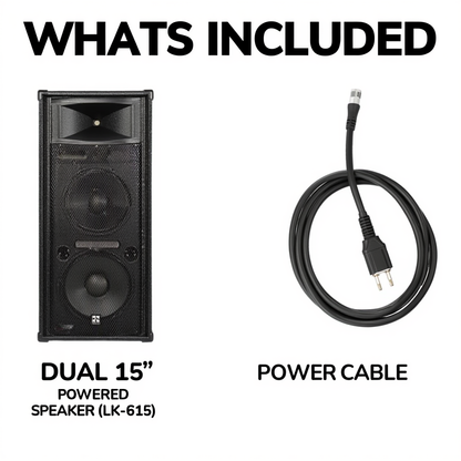 ASG Dual 15" Powered Speaker (High Output Series)