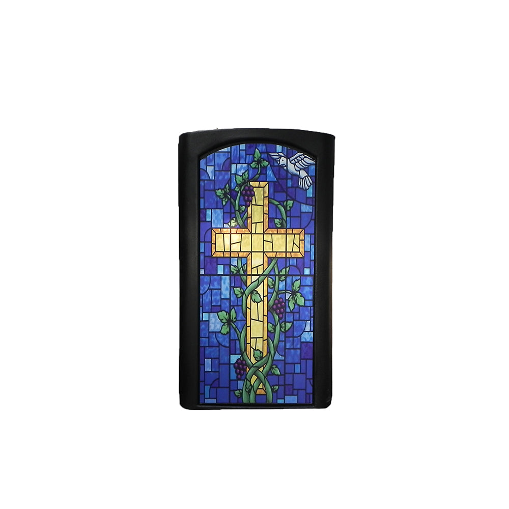 *Classic Pulpit Podium with Stained Glass Front
