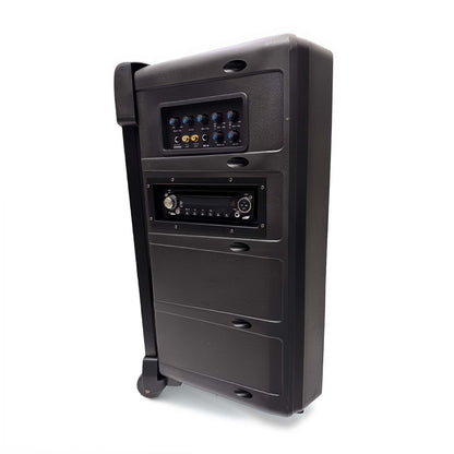 12" Portable PA Sound System with CD Player & Wireless Mics