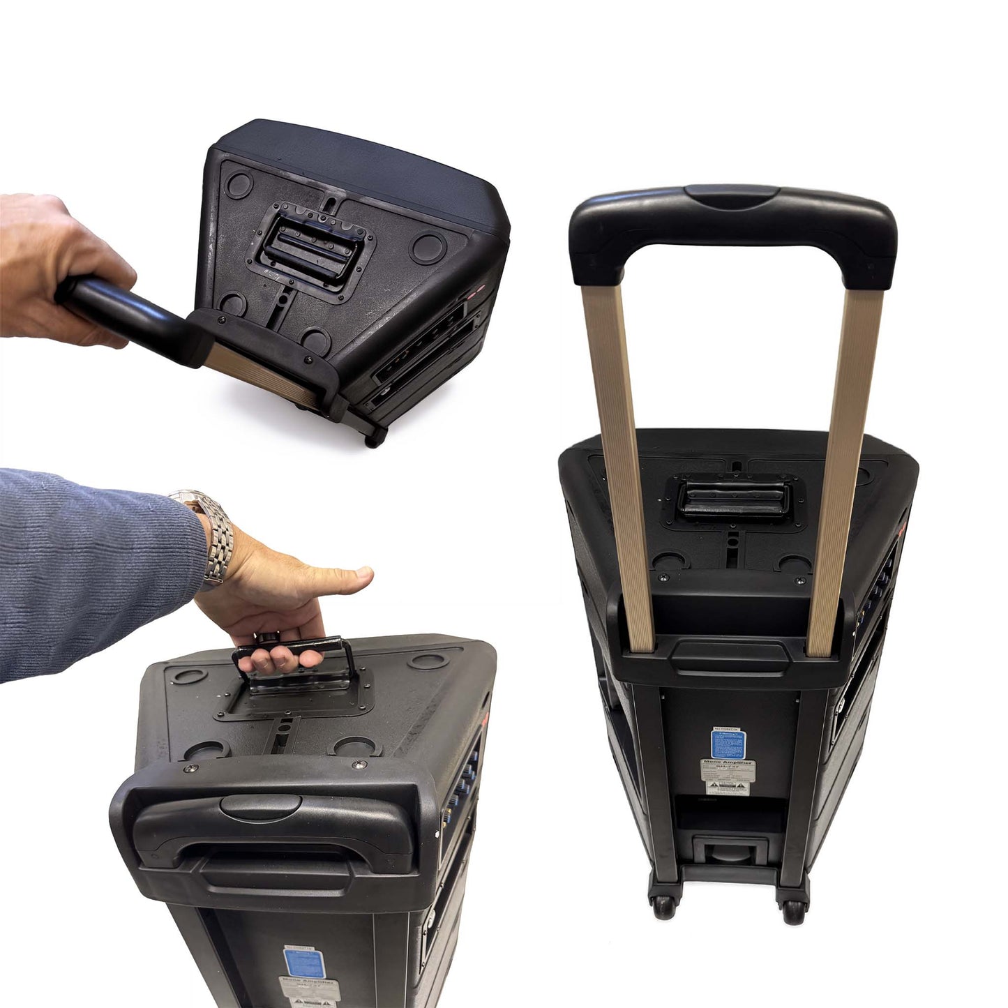 12" Portable PA Sound System with CD Player & Wireless Mics