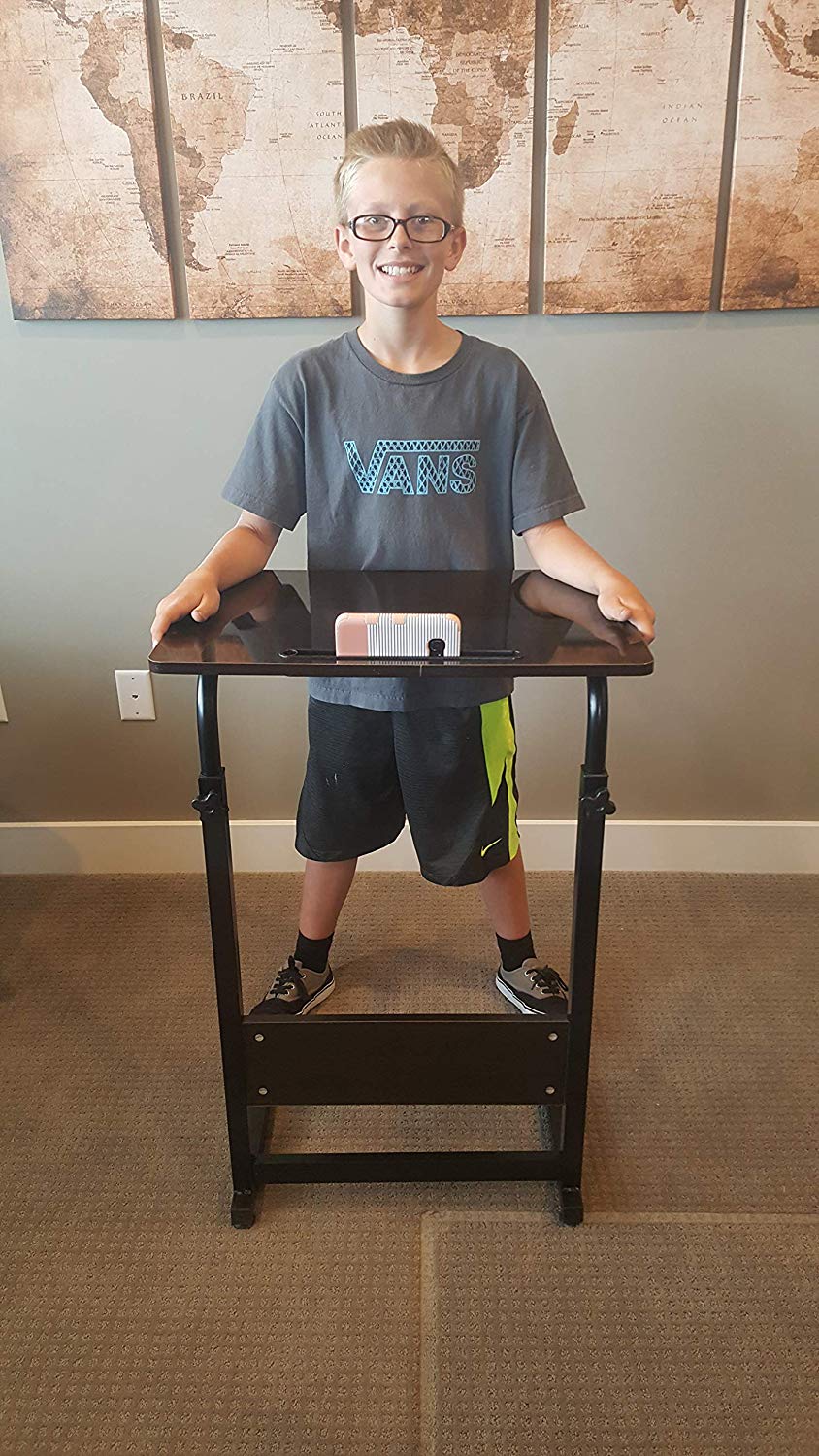 Adjustable Desk/Children Lectern Desktop Home Office Sit Stand Up Desk 29.5 to 37.5 inches- Audio System Group