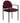 Burgundy Fabric Comfortable Stackable Steel Side Chair With Arms