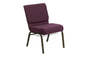 HERCULES Series 21'' Extra Wide Plum Fabric Chair