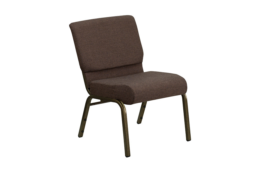 HERCULES Series 21'' Extra Wide Brown Fabric Chair