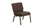 HERCULES Series 21'' Extra Wide Brown Fabric Chair