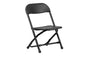 Kids Black Plastic Folding Chair