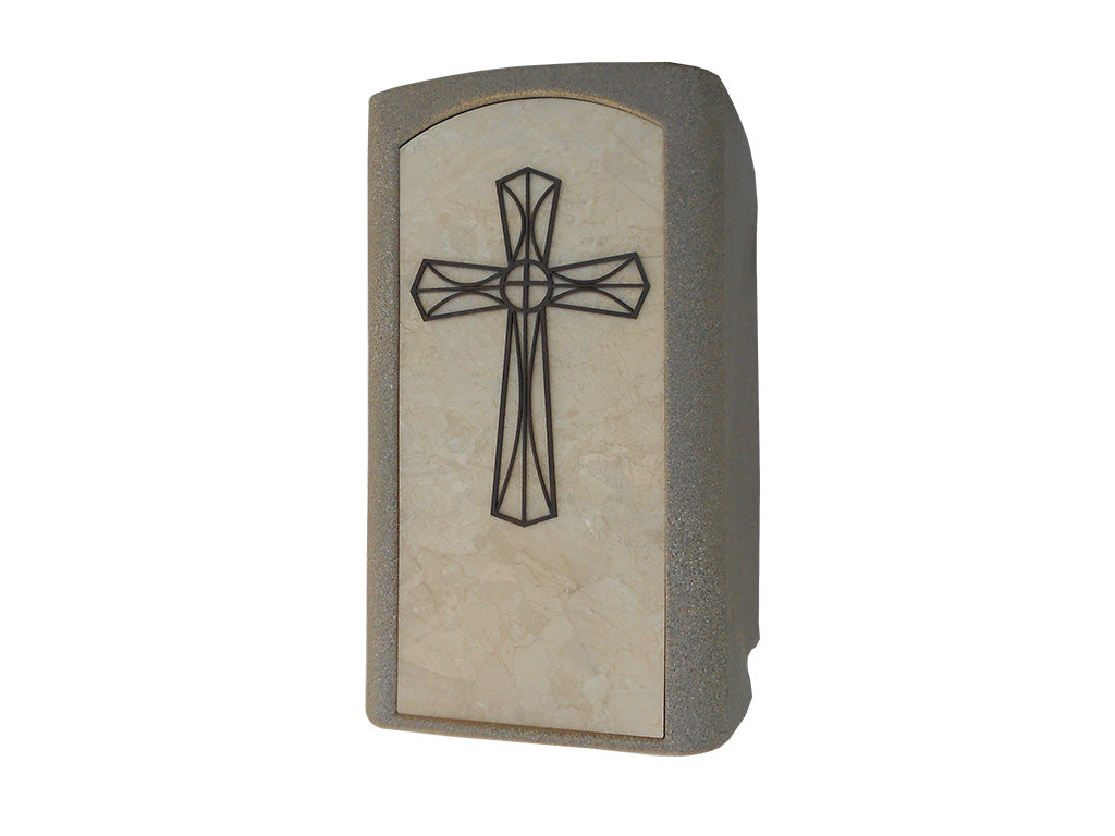Chameleon Beige Slate with Cross within Cross