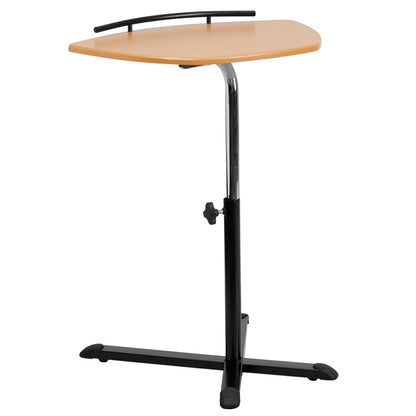 Height Adjustable Natural Laptop Computer Desk